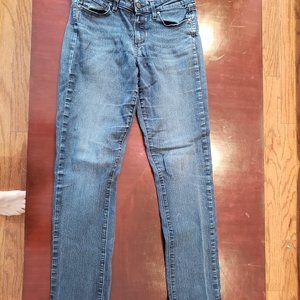 Paige Skyline Straight Jeans Stretch Women's Blue